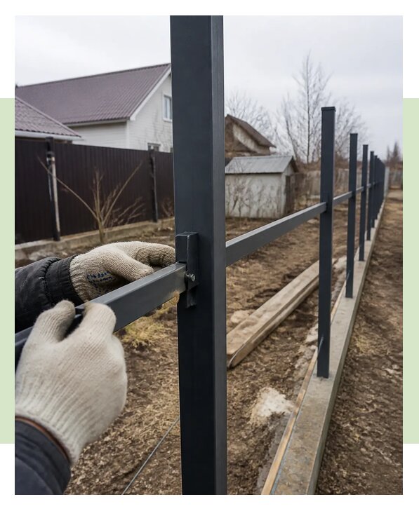 Установка лаг для забора в Кстове по цене от 356 р. | ЗаборЭксеперт-Ксв
